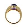 Vintage 14K Gold Amethyst Cabochon Ring