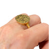 Vintage Solid 18K Gold Egyptian Signet Ring