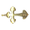 Vintage 14K Gold Inlay Opal Cross Pendant