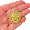 Vintage Large "Fortuna, Goddess of Luck" 18K Pendant