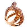 Vintage Boucheron Paris 18K Yellow Gold Sculptural Octopussy Ring