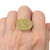 Vintage Solid 18K Gold Egyptian Signet Ring