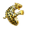 Carrera Y Carrera Diamond Ruby Enamel 18K Yellow Gold Leopard Ring