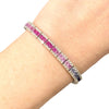 EFFY 14K White Gold Multi Color Sapphire & Diamond Bracelet