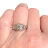 Vintage 18K White Gold Diamond Solitaire Ring