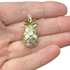 NA HOKU 14K Gold Mother of Pearl Pineapple Pendant