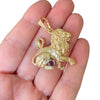 Vintage 14K Gold Leo Pendant