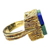 Vintage F&F Felger 14K Lapis Lazuli & Turquoise Ring