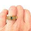 LeVian 18K Emerald and Diamond Flex Ring