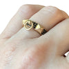 HERMÉS Collier de Chien 18K Rose Gold Black Spinel Ring