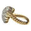 Vintage Hammerman Brothers 18K Pave Diamond Witches Heart Ring