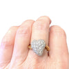 Vintage Hammerman Brothers 18K Pave Diamond Witches Heart Ring