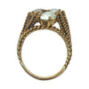 Vintage 14K Gold Opal Cluster Ring