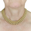 Vintage ENRICA CISLAGHI 19K Gold Collar Necklace