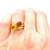 Vintage Angela Cummings 1986 18K Gold Stacking Rings Set of 2